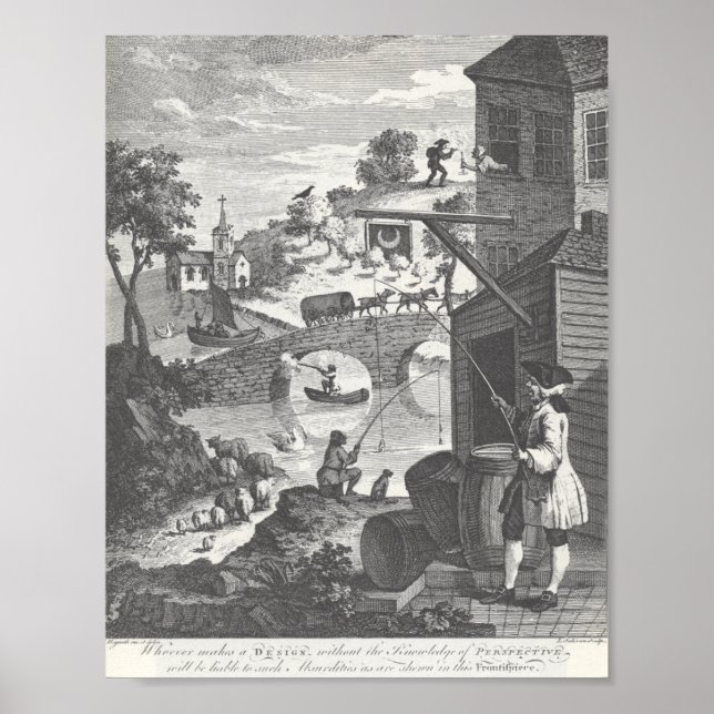 Affiche Absurd Perspectives, William Hogarth (Devant)