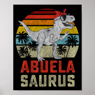 Affiche Abuelasaurus T Rex Dinosaure Abuela Saurus Famille