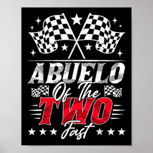 Affiche Abuelo Des Deux Rapides Voiture De Course D'Annive