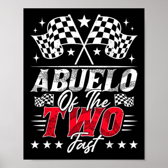 Affiche Abuelo Des Deux Rapides Voiture De Course D'Annive (Devant)