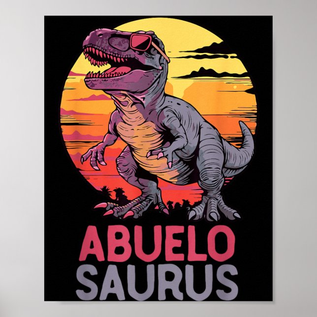 Affiche Abuelo-Saurus T-Rex Dino Dinosaure AbueloSaurus (Devant)