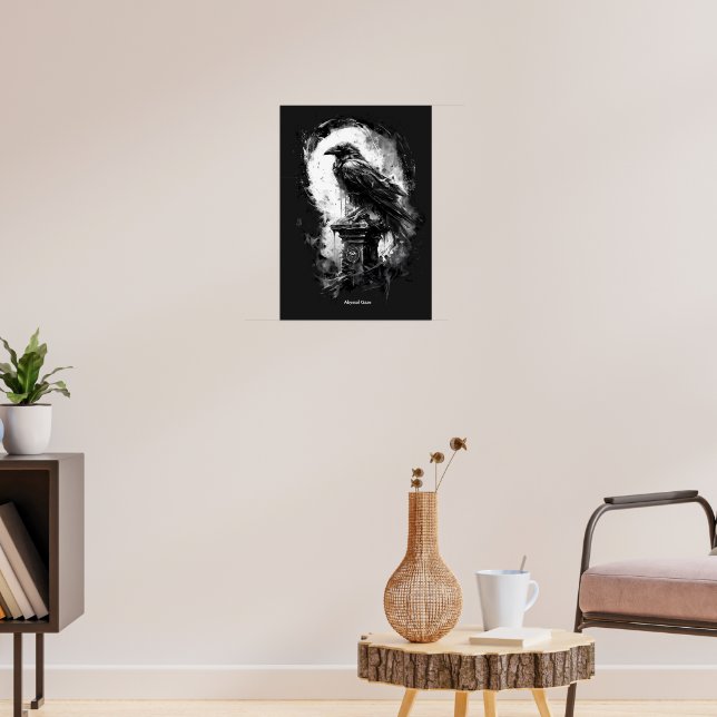 Affiche Abyssal Gaze Heavy Metal Raven Skull  (Salon 3)