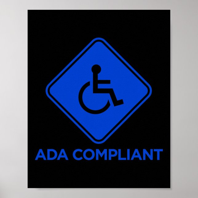 Affiche Ac Conformité ADA Accessibilité Désactivée Conform (Devant)