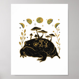 Affiche Academia Moon Sorcière Goblincore Esthétique Greno