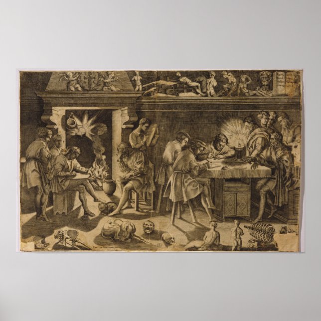 Affiche Académie de Baccio Bandinelli, 1547 (Devant)