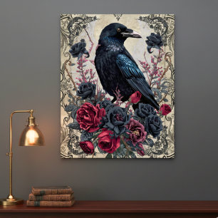 Affiche Académie gothique sombre corbeau humeur sombre