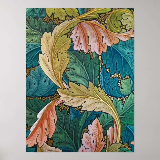 Affiche Acanthus, Wallpaper de William Morris (Devant)