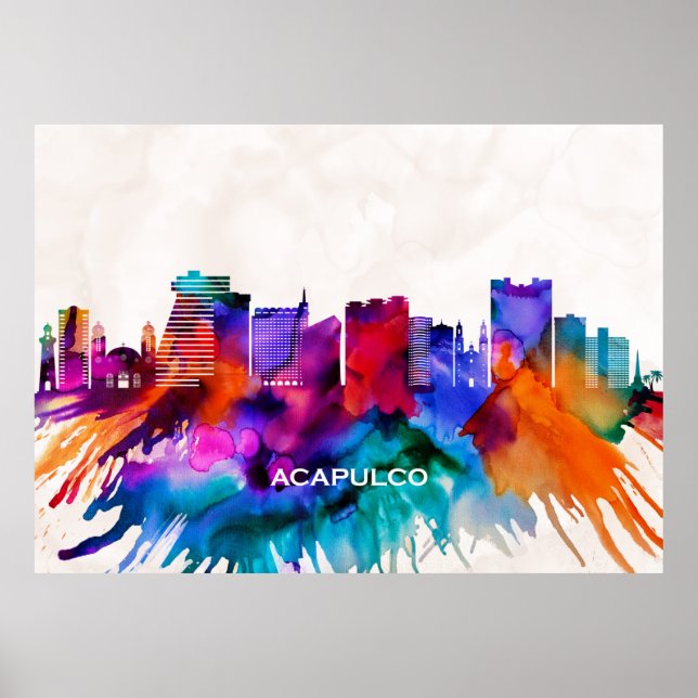 Affiche Acapulco Skyline (Devant)