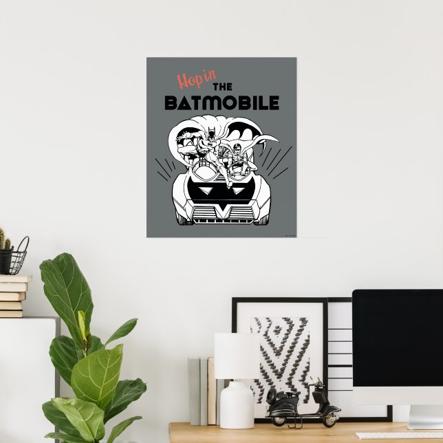 Affiche Accéder au Batmobile (Bureau à domicile)