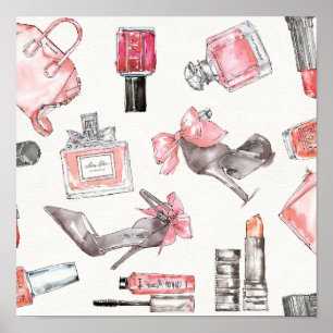 Affiche Accents chic   Mode aquarelle