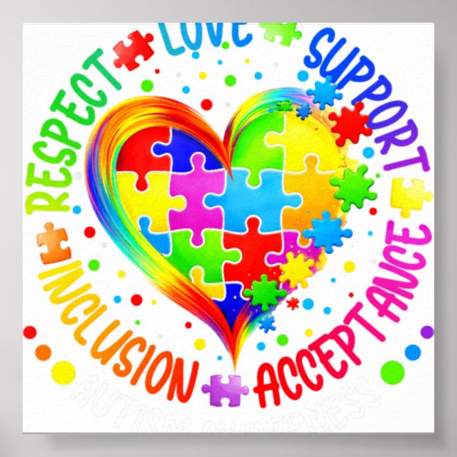 Affiche Acceptation Amour Inclusion Respect Sensibilisatio (Devant)