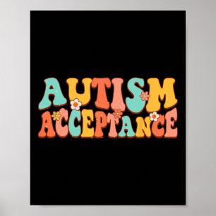 Affiche Acceptation de la sensibilisation sur l'autisme Su