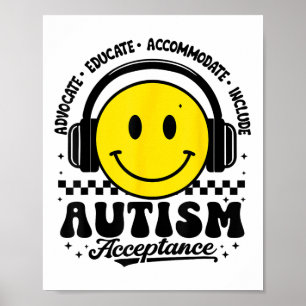 Affiche Acceptation des sensibilisations sur l'autisme Ens