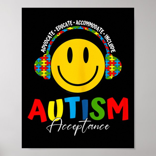 Affiche Acceptation des sensibilisations sur l'autisme Ens (Devant)