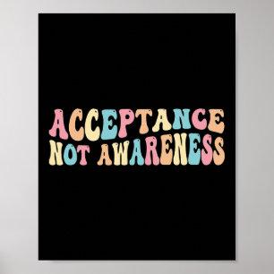 Affiche Acceptation Neurodiversité Autisme Neurodivergent 