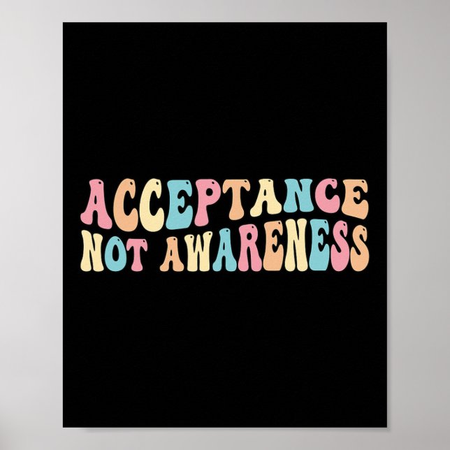 Affiche Acceptation Neurodiversité Autisme Neurodivergent  (Devant)