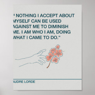 Affiche Accepter Audre Lorde