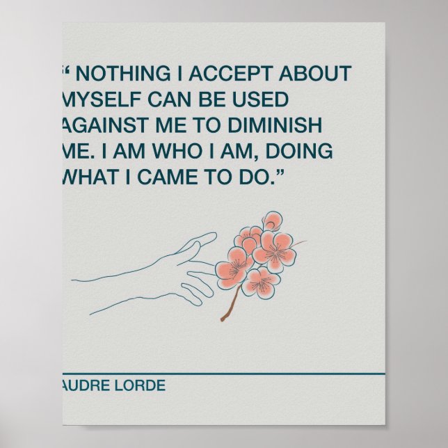 Affiche Accepter Audre Lorde (Devant)