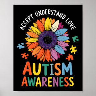 Affiche Accepter Comprendre Amour Amoureux Neurodiversité