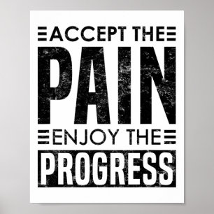 Affiche Acceptez La Douleur - Bodybuilding Uplifting