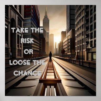 Affiche Acceptez le risque ou regrettez le devis de hasard