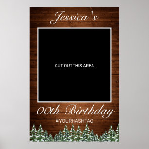 Affiche Accessoire de photo d'anniversaire Pays de Bois et
