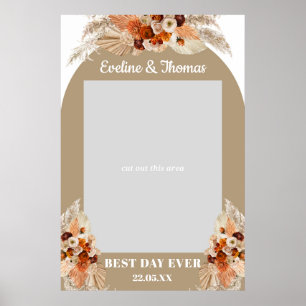 Affiche Accessoire de photo de mariage en terre cuite et p