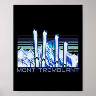 Affiche Accessoires de ski Mont-tremblant Rétro Mont-tremb
