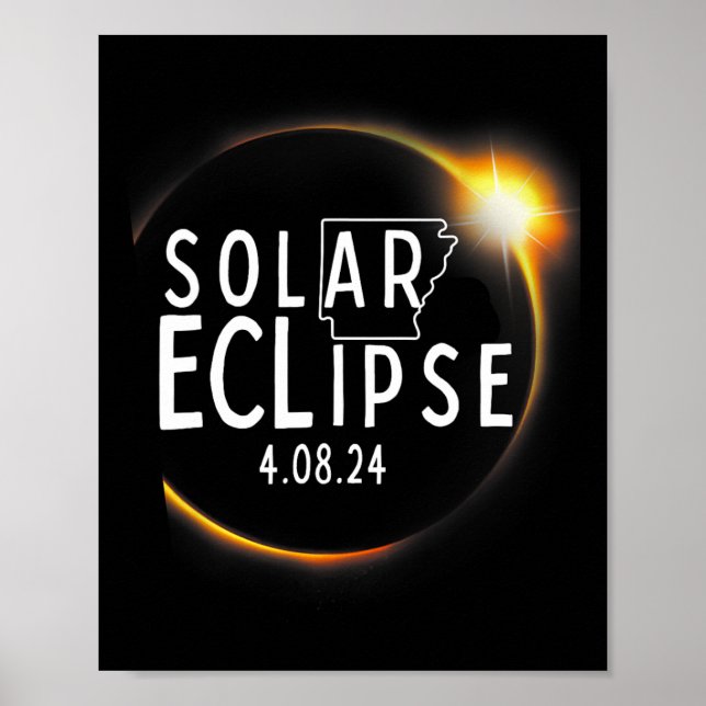 Affiche Accessoires d'Éclipse solaire 2024 4.08.24 Totalit (Devant)