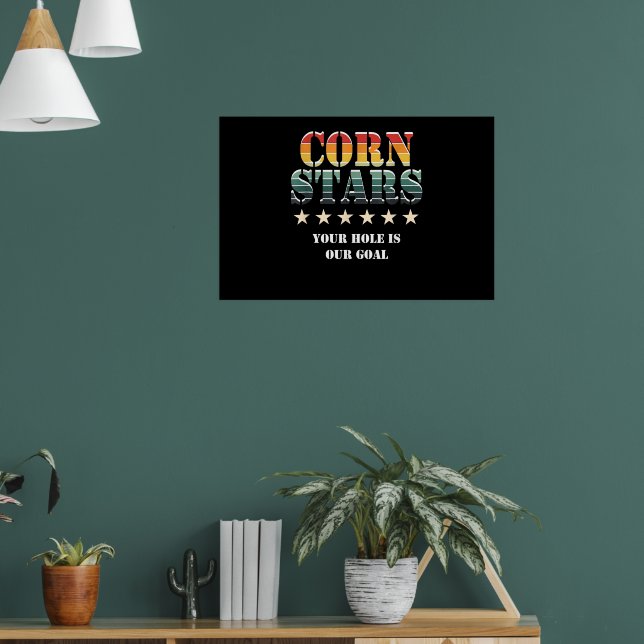 Affiche Accessoires drôles d'équipe de Cornhole pour homme (Salon 1)