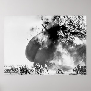 Affiche Accident de ballon d'hydrogène - Ft Sill Oklahoma