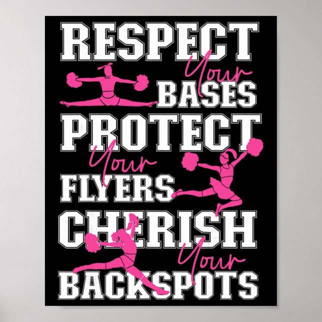 Affiche Acclamations Cheerleading Respectez Votre Ses Prot (Devant)
