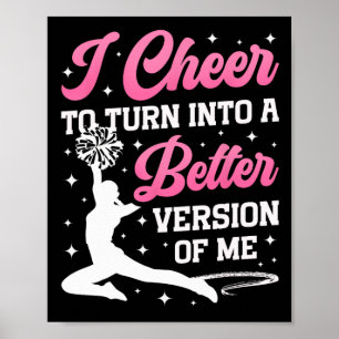 Affiche Acclamer Cheerleading Je Acclame Pour Devenir Un M