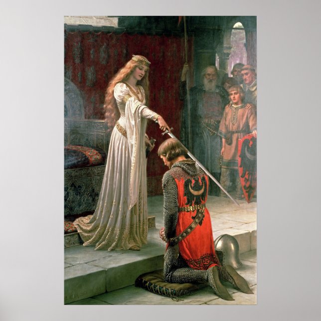 Affiche Accolade par Edmund Blair Leighton (Devant)
