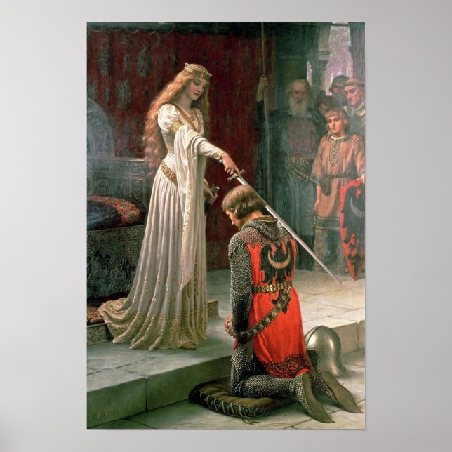 Affiche Accolade par Edmund Blair Leighton (Devant)