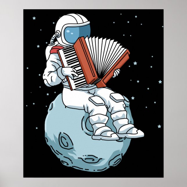 Affiche Accordion Cadeau Hommes Accordion Musique Cadeau A (Devant)