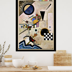 Affiche Accords Opposes, abstract art by Kandinsky,
