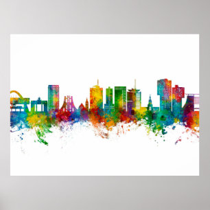 Affiche Accra Ghana Skyline