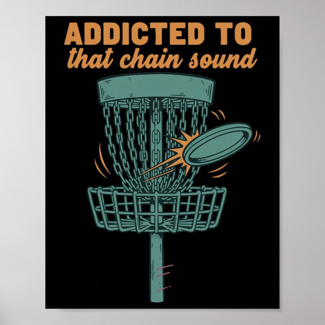 Affiche Accro à ce son de chaîne Disc Golf Sket Volant (Devant)