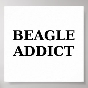 Affiche accro beagle