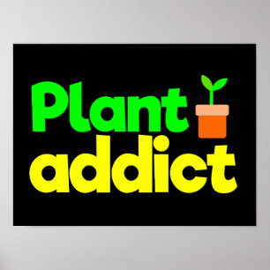 Affiche accro plante