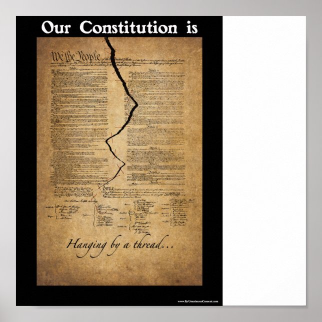 Affiche Accrochage par un thread (Devant)