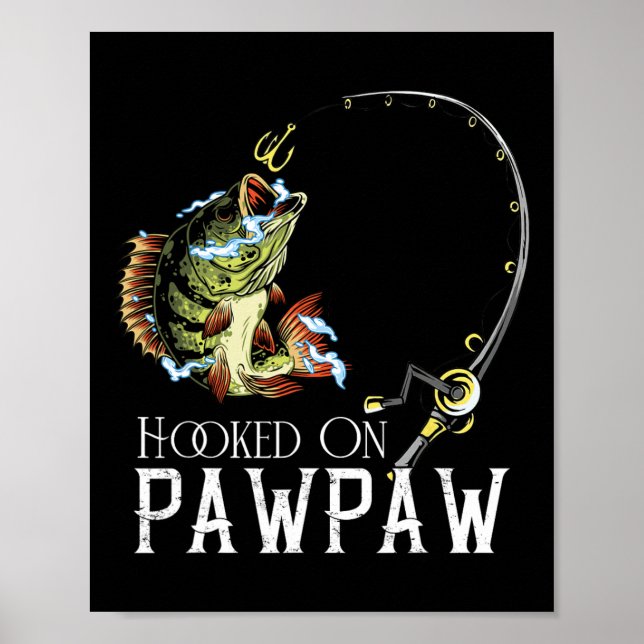 Affiche Accroché à être drôle de pêche de Pawpaw  (Devant)