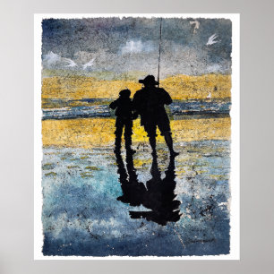 Affiche Accroché à un moment © Fine Art
