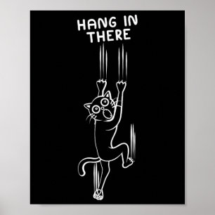 Affiche Accroche-toi, je suis un amateur de chat d'escalad