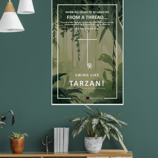 Affiche Accrocher sur un fil (Salon 1)