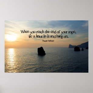 Affiche Accrochez-Vous À L'Impression De L'Affiche Inspira