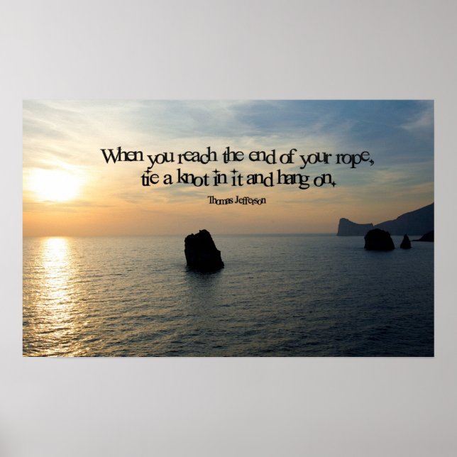 Affiche Accrochez-Vous À L'Impression De L'Affiche Inspira (Devant)