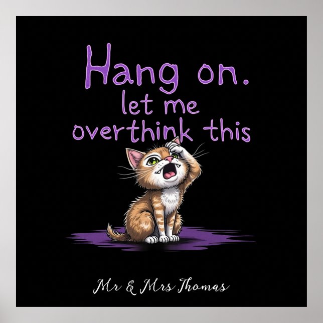 Affiche Accrochez-Vous, Laissez-Moi Surpenser Cette Introd (Devant)