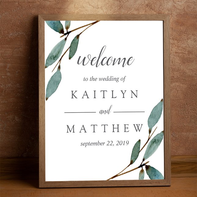 Affiche Accueil de la collection de Mariages Bliss Botaniq (Créateur téléchargé)